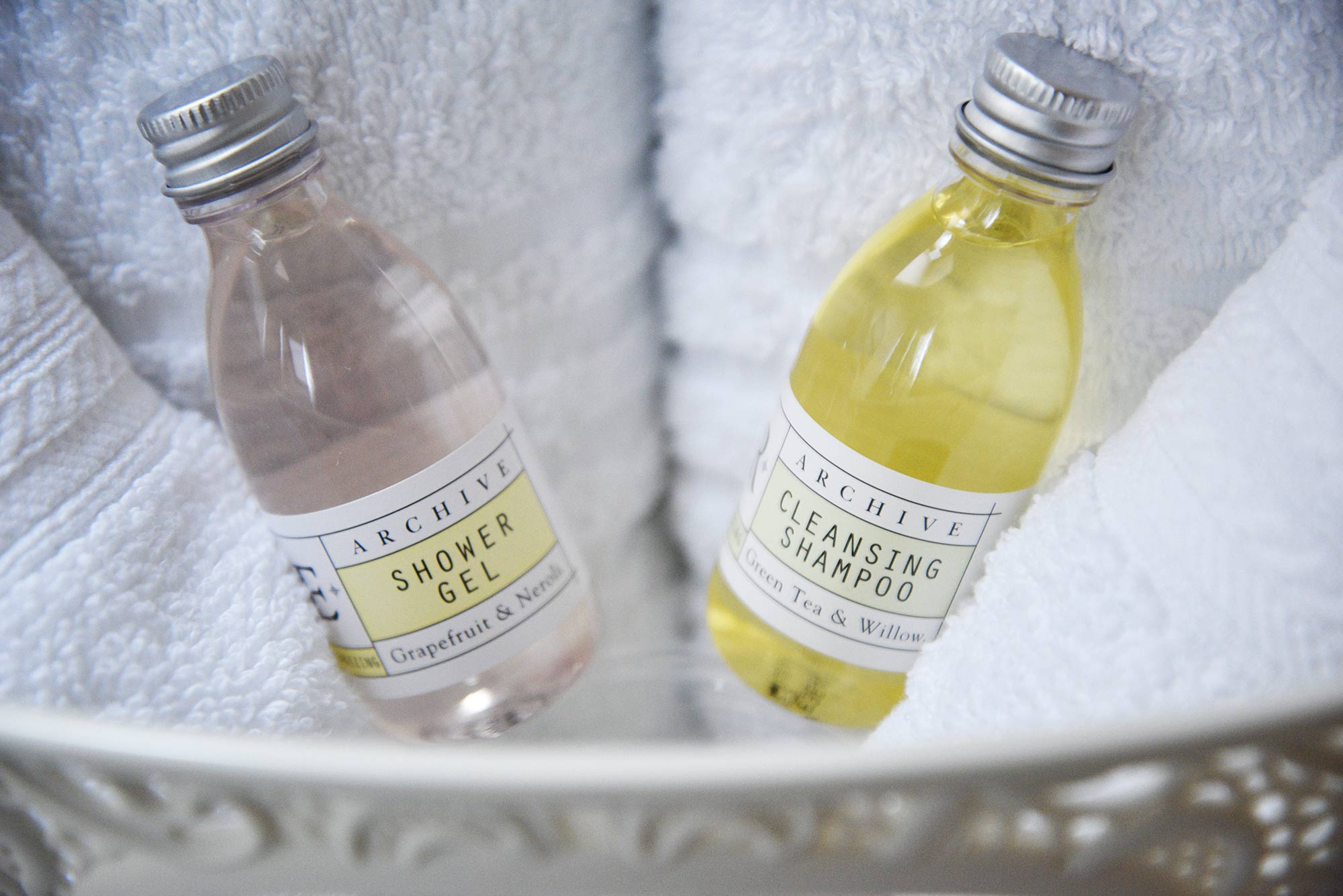 Our toilitries included in our bed and breakfast accommodation